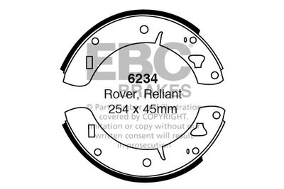 6234 EBC Brakes Комплект тормозных колодок