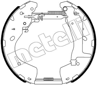 510522 METELLI Комплект тормозных колодок