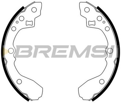 GF0778 BREMSI Комплект тормозных колодок