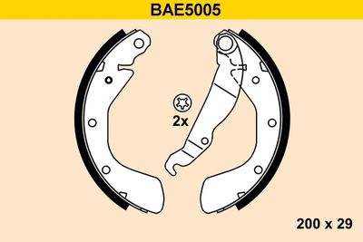 BAE5005 BARUM Комплект тормозных колодок