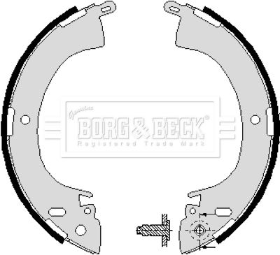 BBS6197 BORG & BECK Комплект тормозных колодок