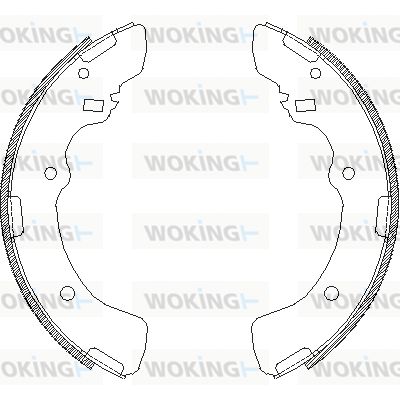 Z437900 WOKING Комплект тормозных колодок