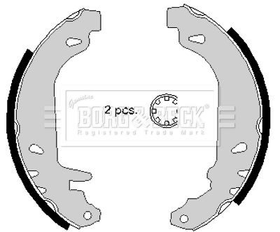 BBS6147 BORG & BECK Комплект тормозных колодок