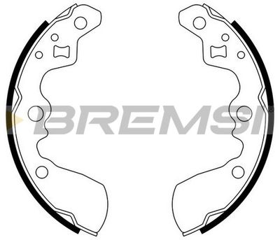 GF0911 BREMSI Комплект тормозных колодок