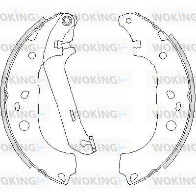 Z420601 WOKING Комплект тормозных колодок