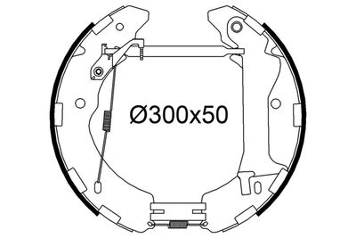 554977 VALEO Комплект тормозных колодок