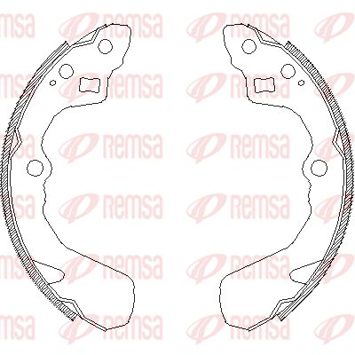 438600 REMSA Комплект тормозных колодок