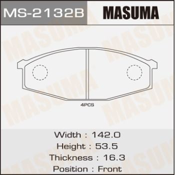 MS2132 MASUMA Комплект тормозных колодок
