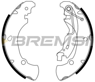 GF0152 BREMSI Комплект тормозных колодок