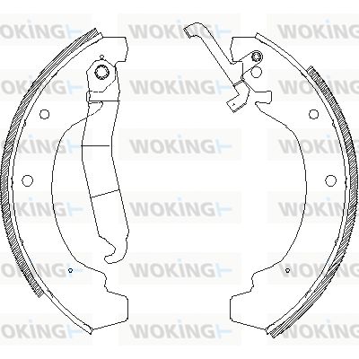 Z412000 WOKING Комплект тормозных колодок