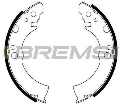 GF0004 BREMSI Комплект тормозных колодок