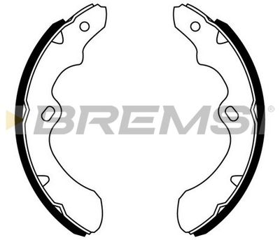 GF0841 BREMSI Комплект тормозных колодок