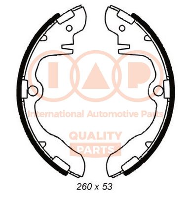 70519009 IAP QUALITY PARTS Комплект тормозных колодок