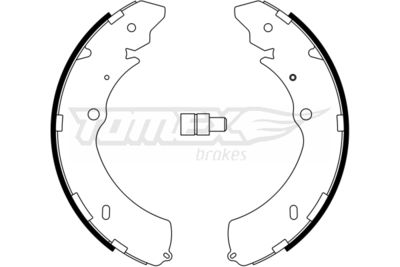 TX2328 TOMEX Brakes Комплект тормозных колодок