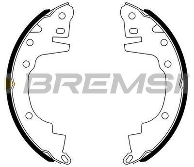 GF0814 BREMSI Комплект тормозных колодок