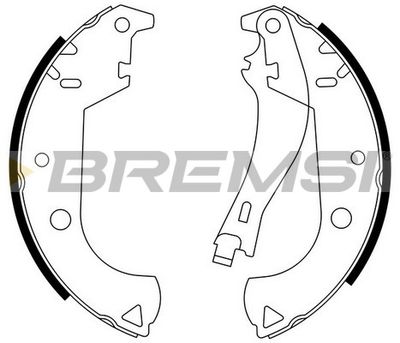 GF0184 BREMSI Комплект тормозных колодок