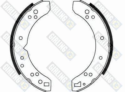 5160701 GIRLING Комплект тормозных колодок