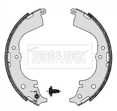 BBS6291 BORG & BECK Комплект тормозных колодок