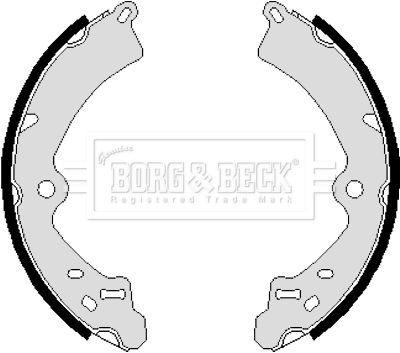 BBS6062 BORG & BECK Комплект тормозных колодок