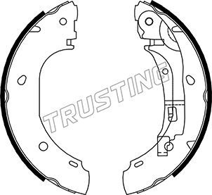 034106 TRUSTING Комплект тормозных колодок