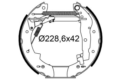 554931 VALEO Комплект тормозных колодок