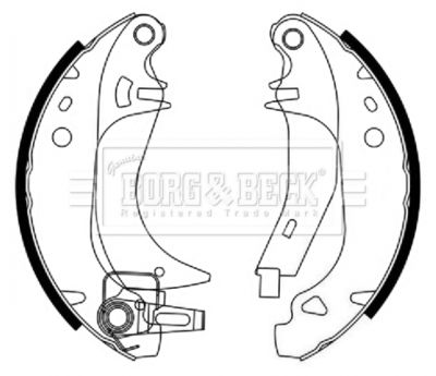 BBS6497 BORG & BECK Комплект тормозных колодок