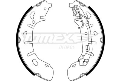 TX2321 TOMEX Brakes Комплект тормозных колодок