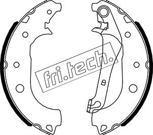 1040166 fri.tech. Комплект тормозных колодок