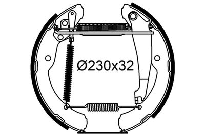 554961 VALEO Комплект тормозных колодок