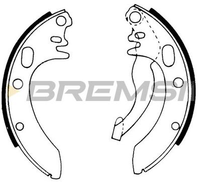 GF0013 BREMSI Комплект тормозных колодок