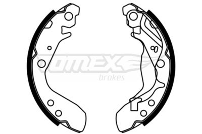 TX2301 TOMEX Brakes Комплект тормозных колодок