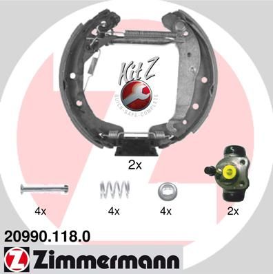 209901180 ZIMMERMANN Комплект тормозных колодок