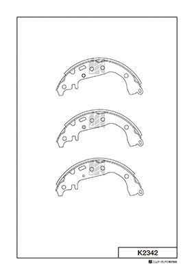 K2342 MK Kashiyama Комплект тормозных колодок
