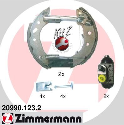 209901232 ZIMMERMANN Комплект тормозных колодок