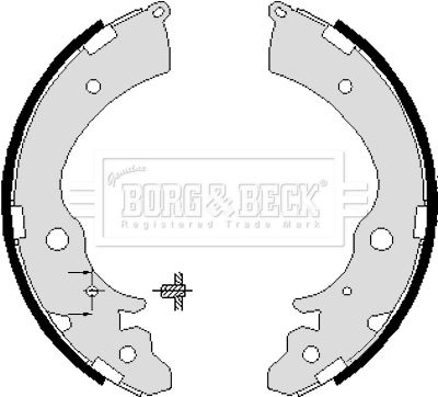 BBS6071 BORG & BECK Комплект тормозных колодок