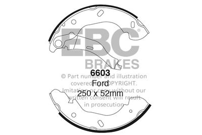 6603 EBC Brakes Комплект тормозных колодок