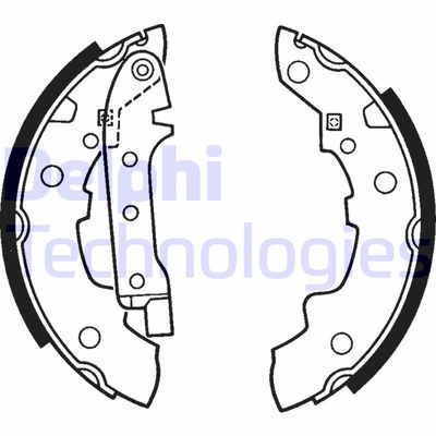 LS1392 DELPHI Комплект тормозных колодок