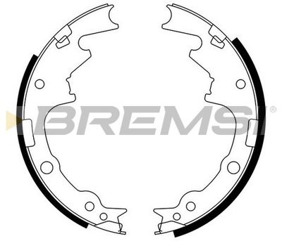GF0420 BREMSI Комплект тормозных колодок