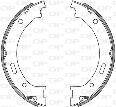 BSA223900 OPEN PARTS Комплект тормозных колодок