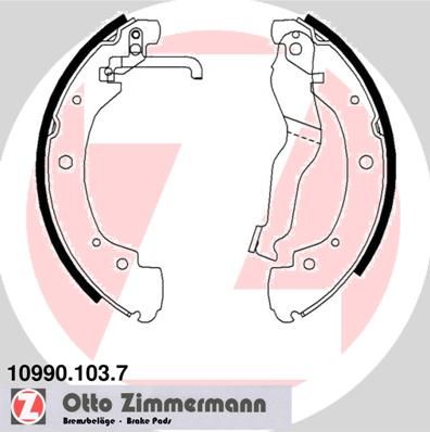 109901037 ZIMMERMANN Комплект тормозных колодок