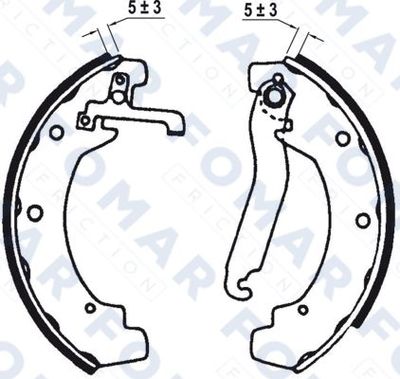 FO9013 FOMAR Friction Комплект тормозных колодок