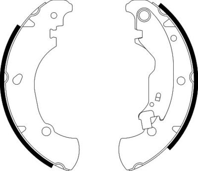 8DB355001851 HELLA Комплект тормозных колодок