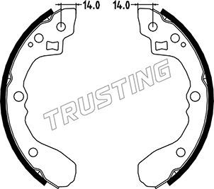 049151 TRUSTING Комплект тормозных колодок