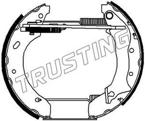 6154 TRUSTING Комплект тормозных колодок