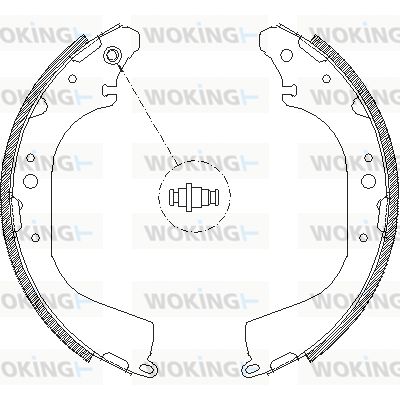 Z417201 WOKING Комплект тормозных колодок