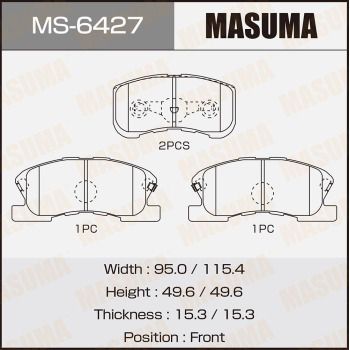 MS6427 MASUMA Комплект тормозных колодок