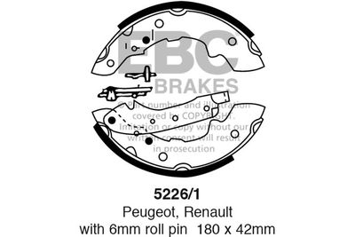 52261 EBC Brakes Комплект тормозных колодок
