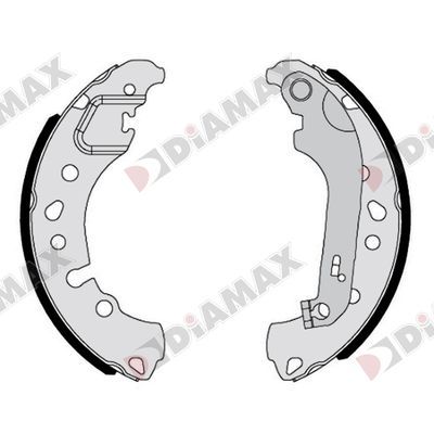 N01423 DIAMAX Комплект тормозных колодок