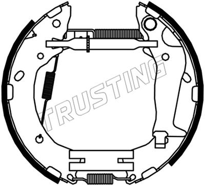 6532 TRUSTING Комплект тормозных колодок