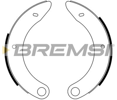 GF0110 BREMSI Комплект тормозных колодок